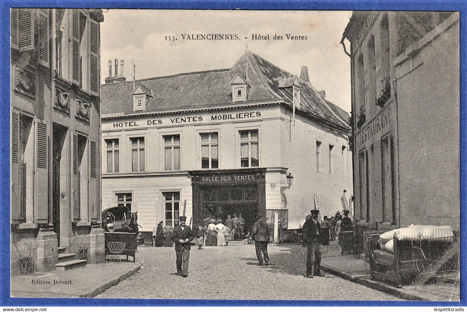 RARE CPA 59 VALENCIENNES - Hôtel Des Ventes - Valenciennes