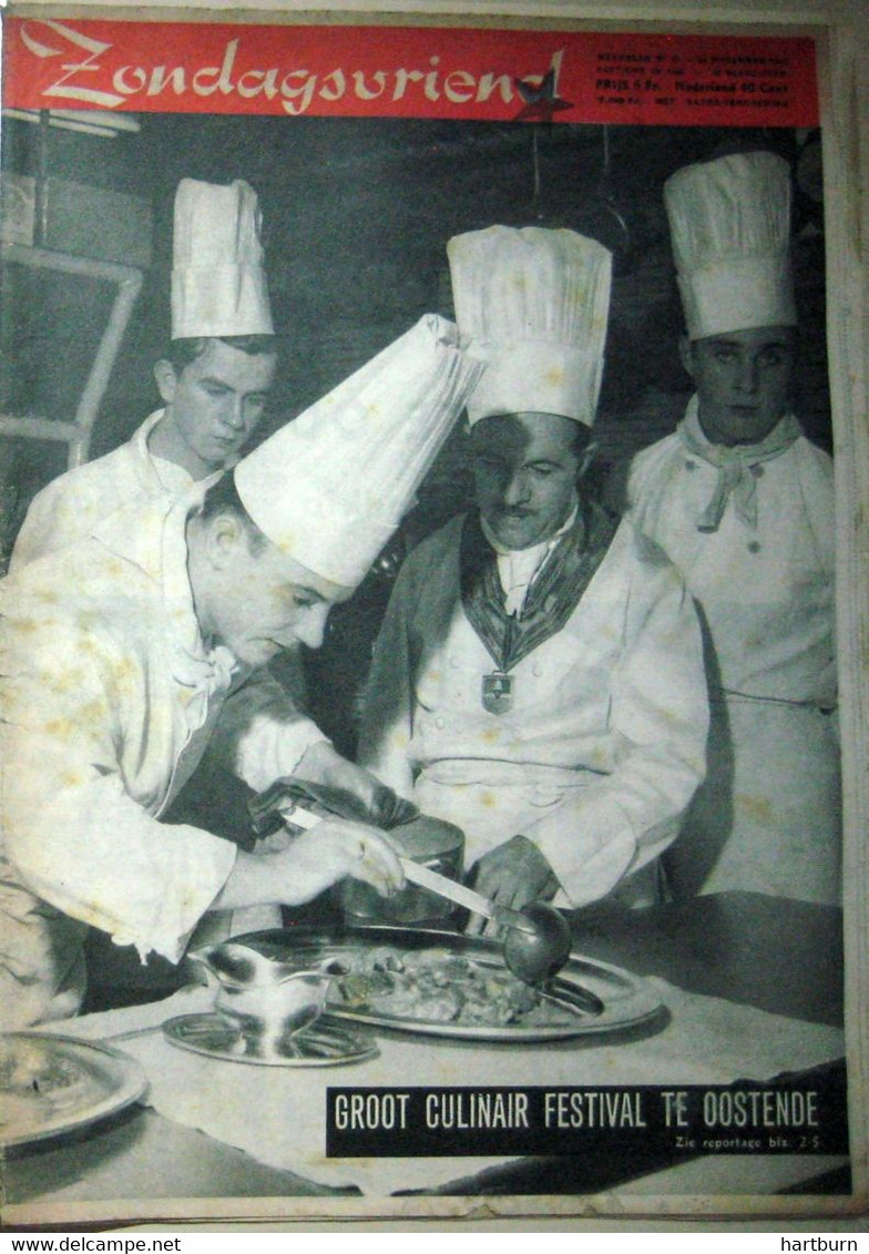 Culinair Festival Te Oostende (24.11.1955) Ostende - Altri & Non Classificati