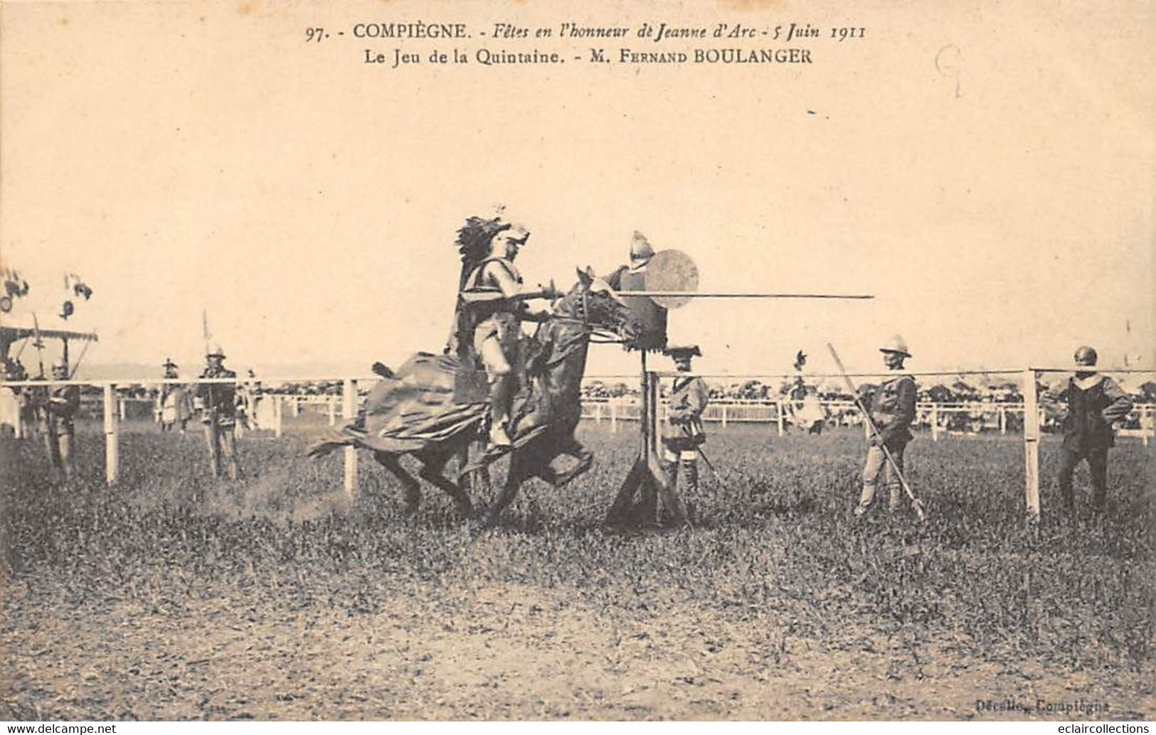 Compiègne  60 Fêtes De Jeanne D'Arc    Ensemble/lot De 10 Cartes, Thème Tournoi Et Jeu De Quintaine   (voir Scan) - Compiegne