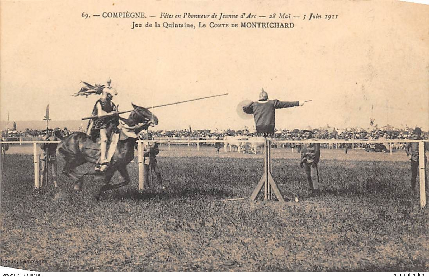 Compiègne  60 Fêtes De Jeanne D'Arc    Ensemble/lot De 10 Cartes, Thème Tournoi Et Jeu De Quintaine   (voir Scan) - Compiegne