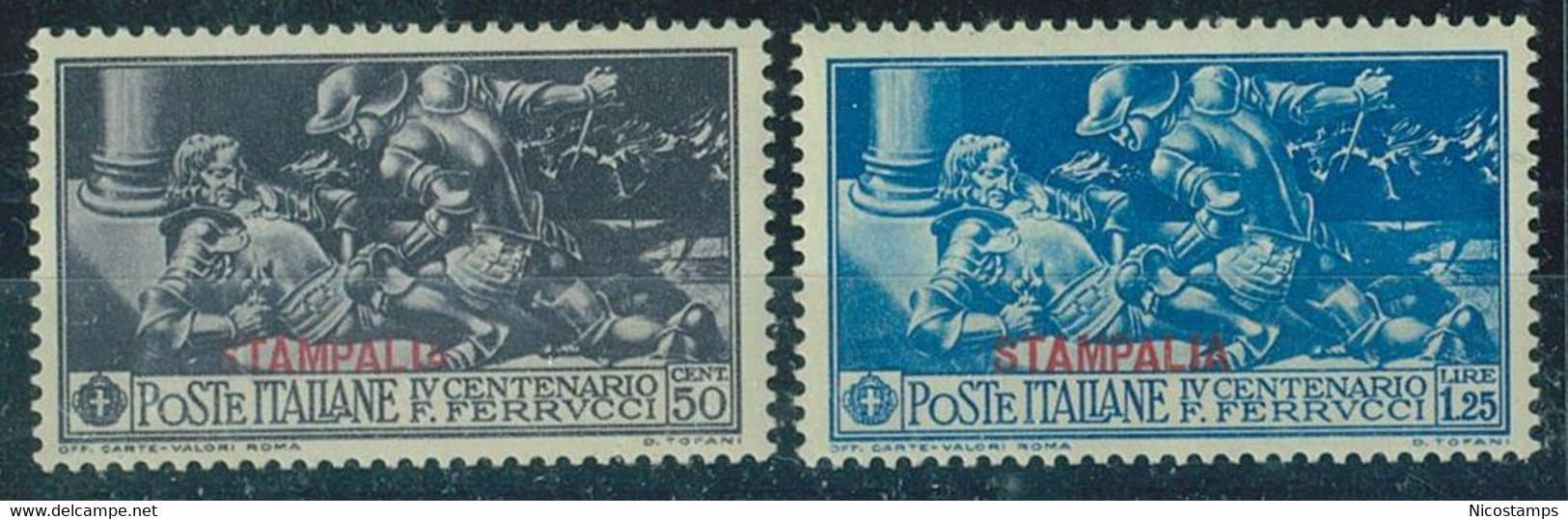 ITALIA COLONIE EGEO STAMPALIA SASS. 12 - 16 NUOVI - Ägäis (Stampalia)