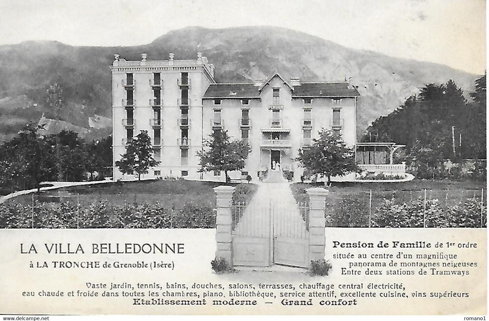 38)   LA TRONCHE De GRENOBLE  - La Villa Belledonne - Pension De Famille - La Tronche