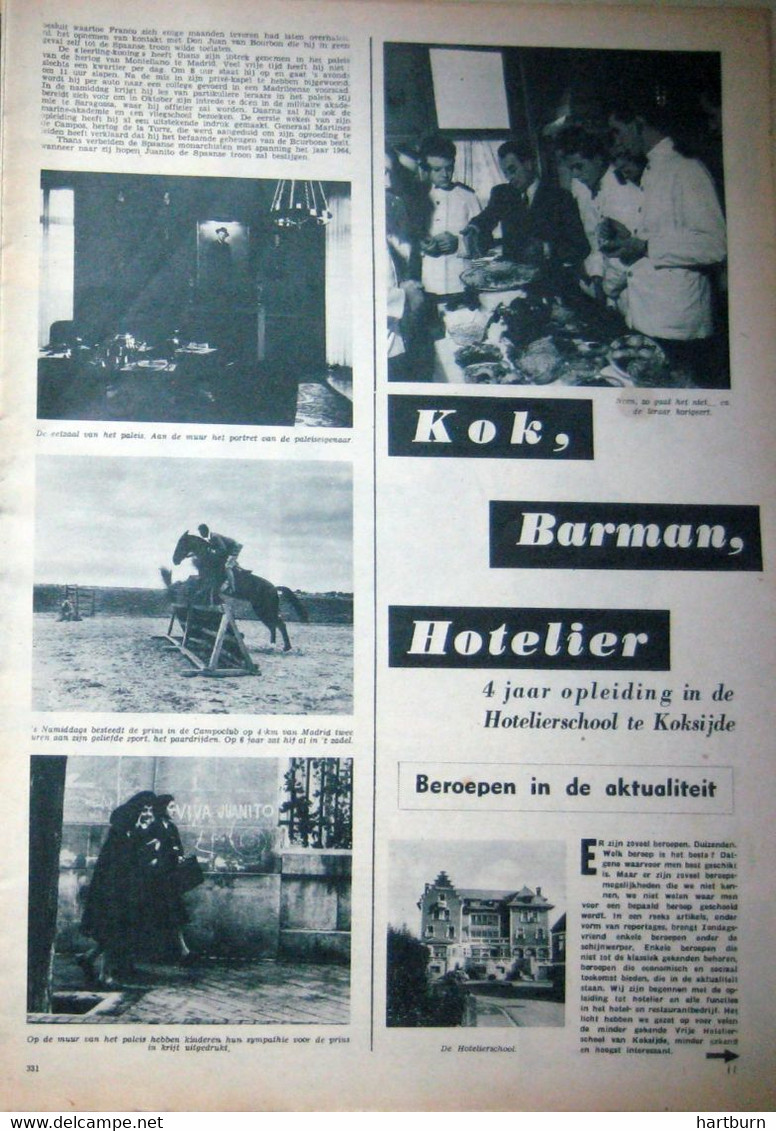 Hotelierschool Te Koksijde (03.03.1955) - Sonstige & Ohne Zuordnung
