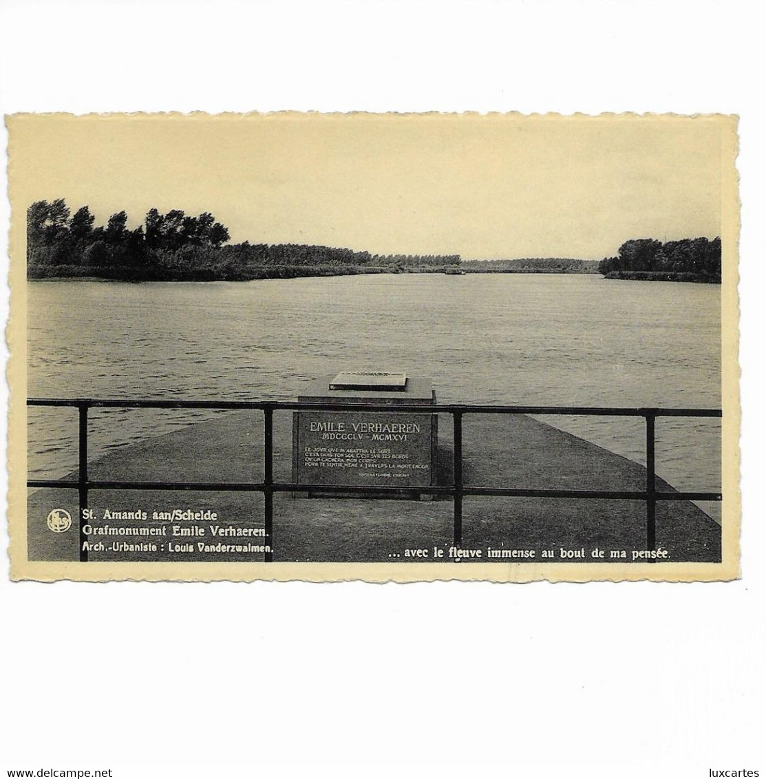 ST. AMANDS AAN/SCHELDE. GRAFMONUMENT EMILE VERHAEREN. - Sint-Amands