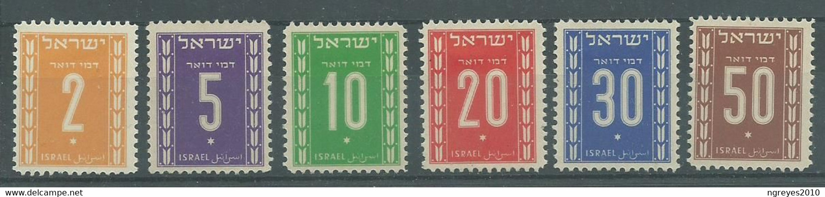 200037371  ISRAEL  YVERT   TAXE  Nº  6/11  */MH - Portomarken