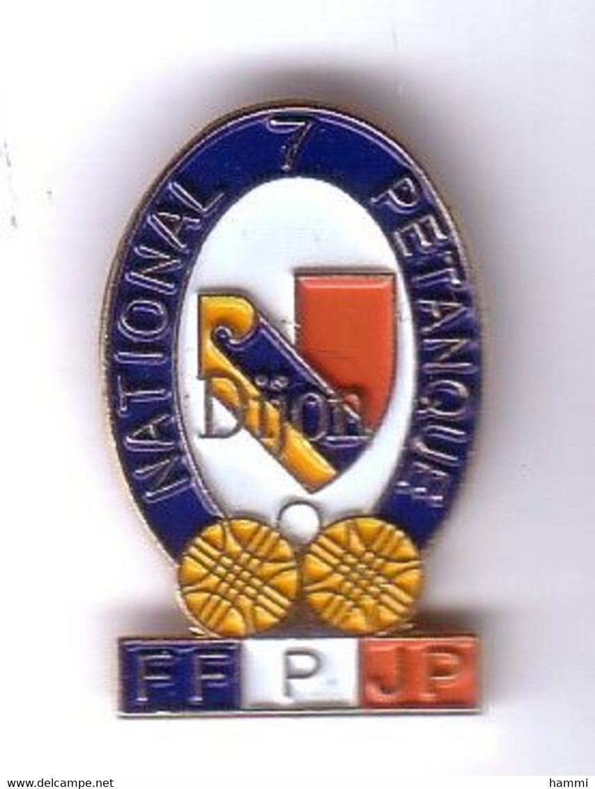 AA132 Pin's National Pétanque Boules Dijon Cote D'Or FFPJP National Achat Immédiat - Pétanque