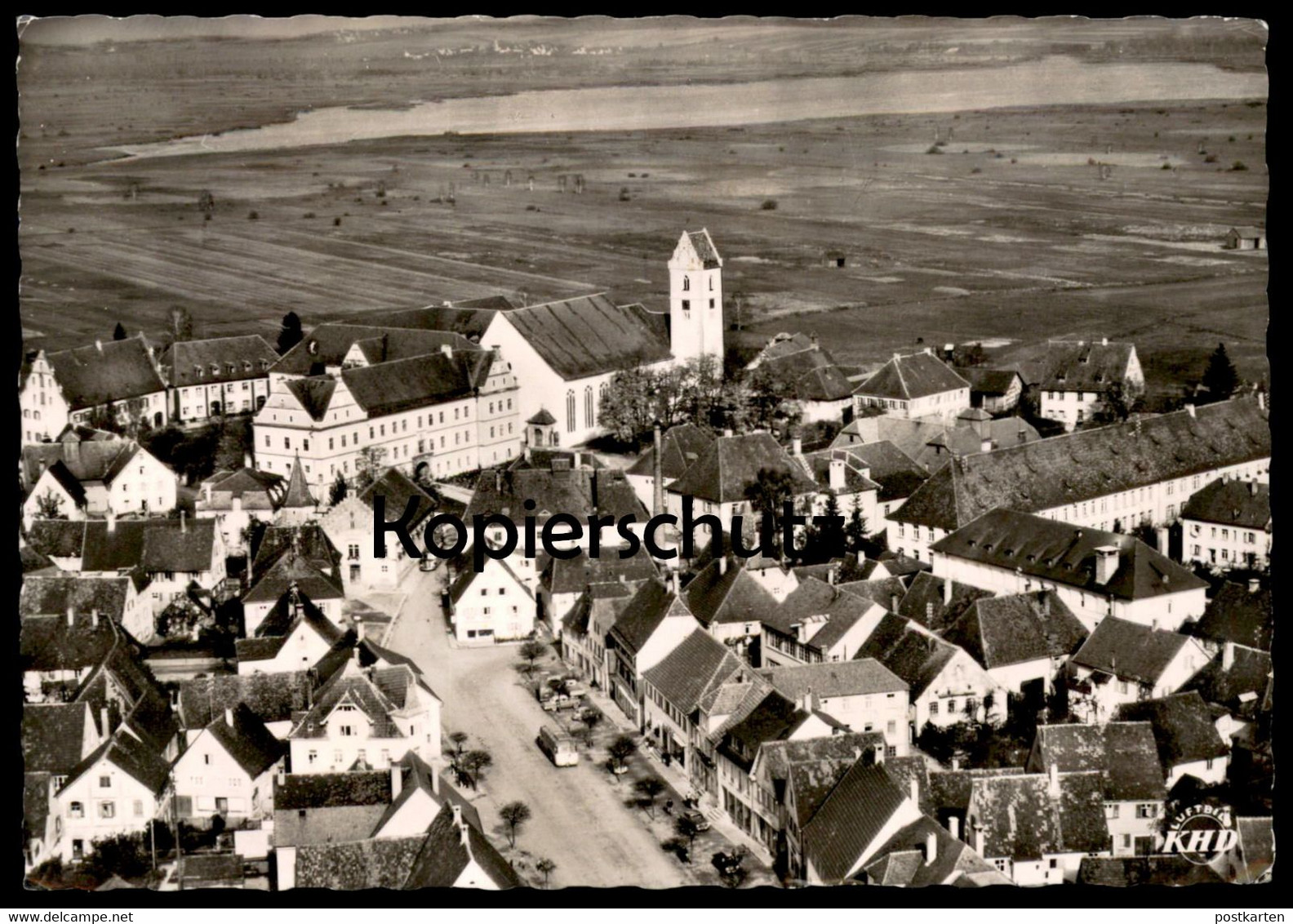 ÄLTERE POSTKARTE BUCHAU AM FEDERSEE FLIEGERAUFNAHME LUFTBILD Panorama Total Totalansicht Ansichtskarte AK Postcard Cpa - Bad Buchau