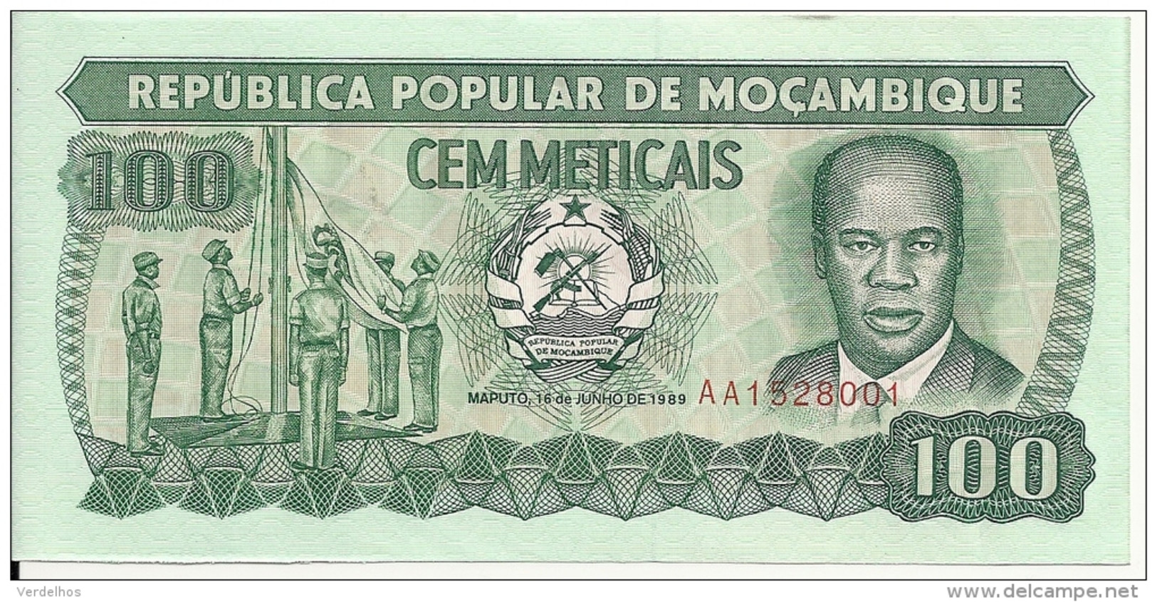 MOZAMBIQUE 100 METICAIS 1989 UNC P 130 C - Mozambico
