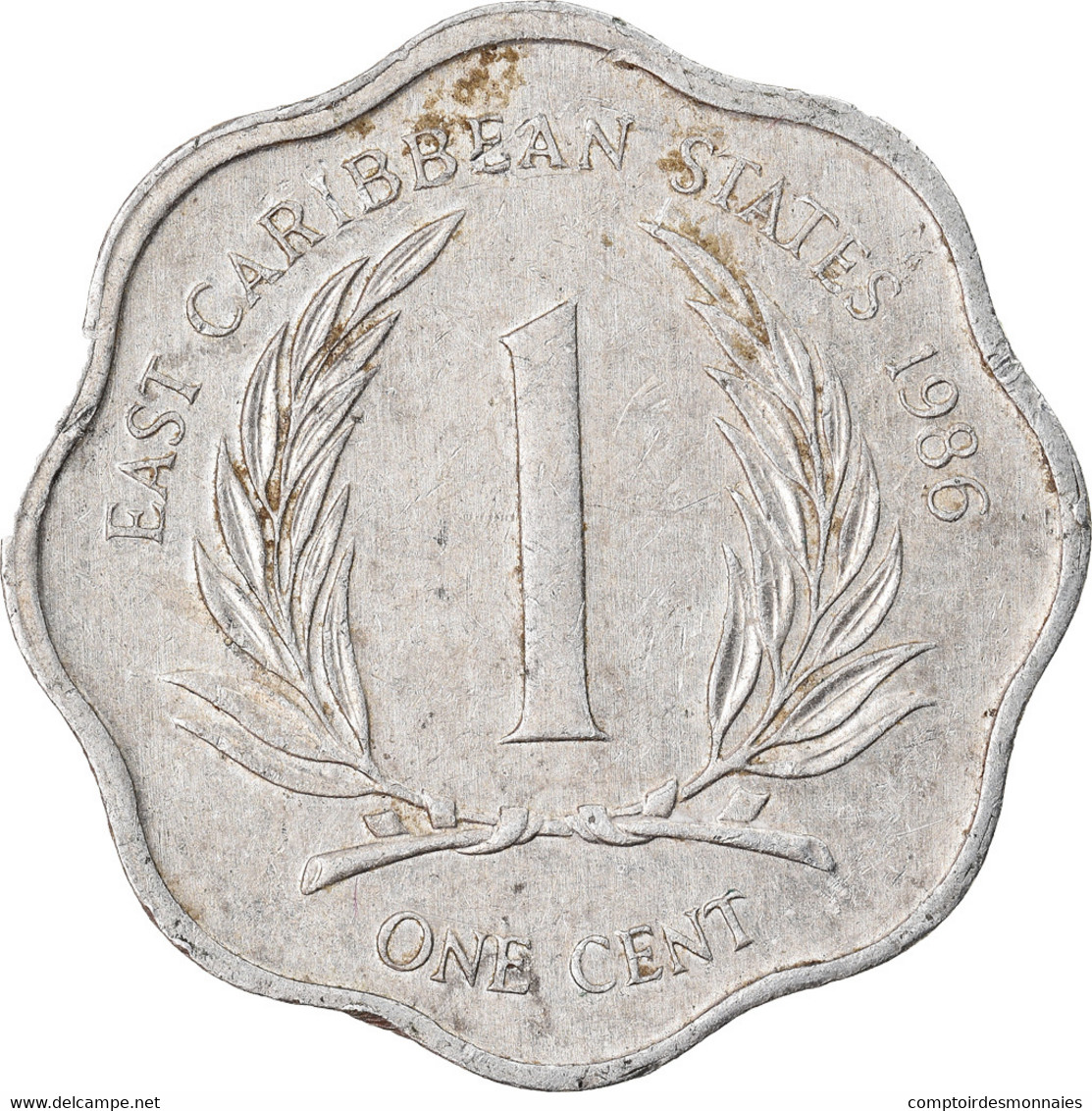 Monnaie, Etats Des Caraibes Orientales, Elizabeth II, Cent, 1986, TB+ - Caraïbes Orientales (Etats Des)