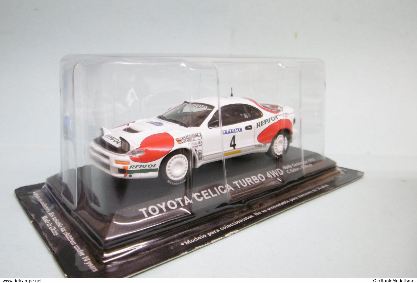 Altaya / Ixo - TOYOTA CELICA TURBO 4WD Rally Catalunya 1992 C. Sainz - L. Moya Neuf 1/43 - Rallye