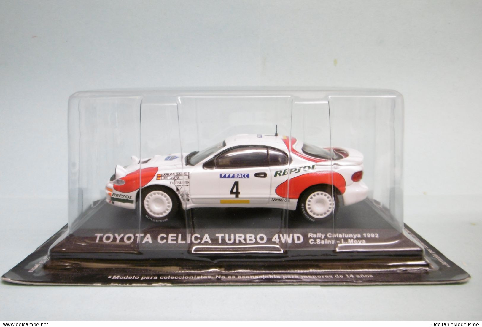 Altaya / Ixo - TOYOTA CELICA TURBO 4WD Rally Catalunya 1992 C. Sainz - L. Moya Neuf 1/43 - Rallye