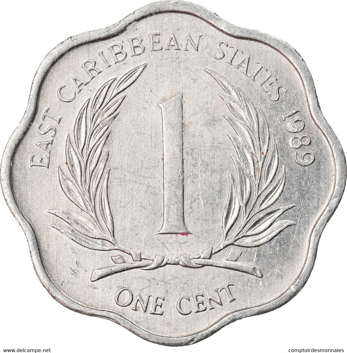 Monnaie, Etats Des Caraibes Orientales, Elizabeth II, Cent, 1989, TTB - Caraïbes Orientales (Etats Des)