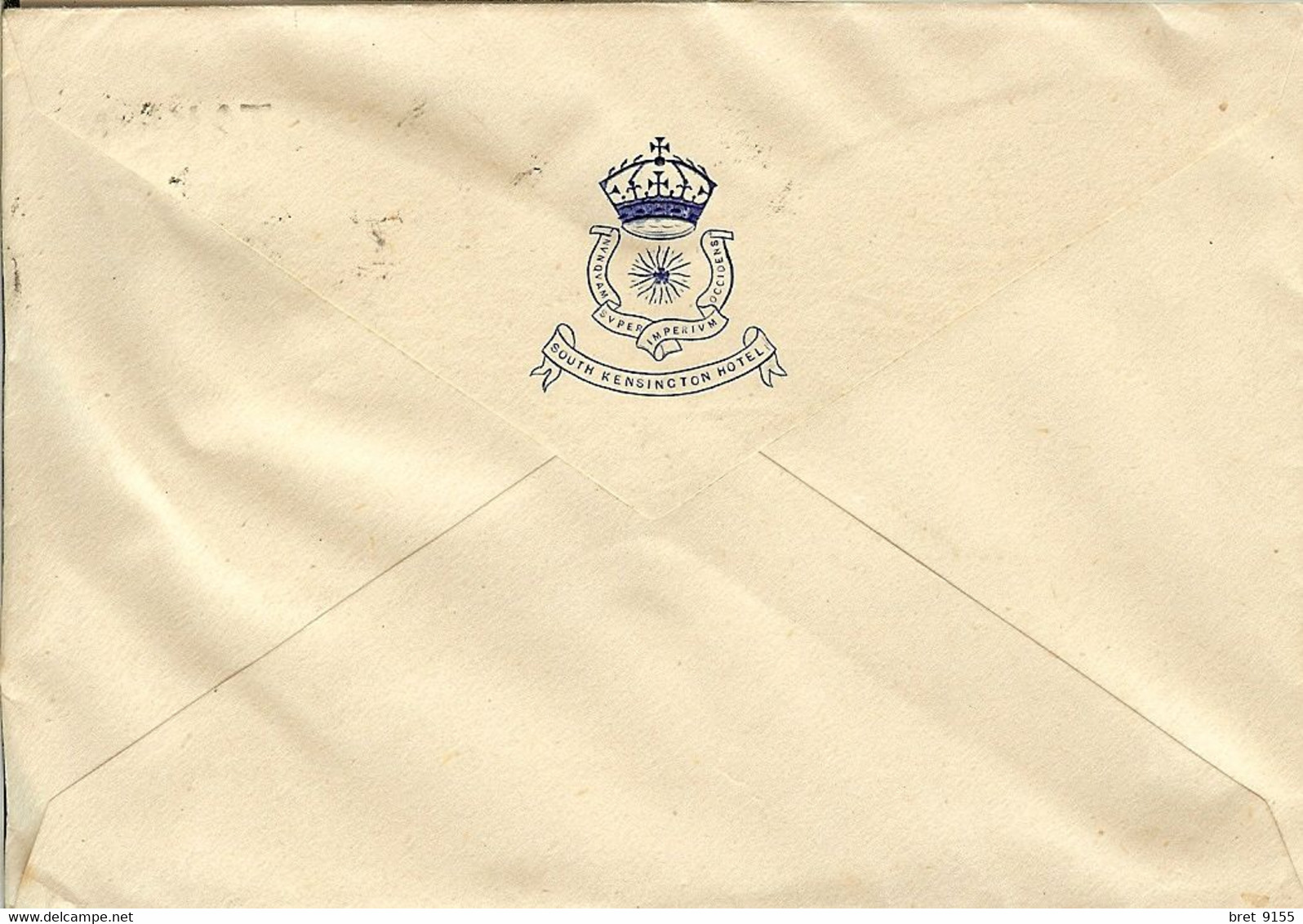 GRANDE BRETAGNE SOUTH KENSINGTON à PARIS AIR MAIL 27 JUILLET 1946 HOTEL - Storia Postale
