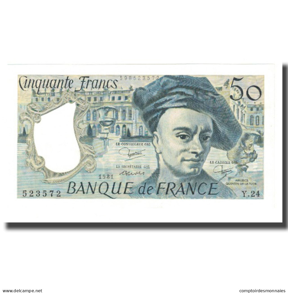 France, 50 Francs, 1981, STROHL TRONCHE DENTAUD, NEUF, Fayette:67.07, KM:152b - 50 F 1976-1992 ''quentin De La Tour''