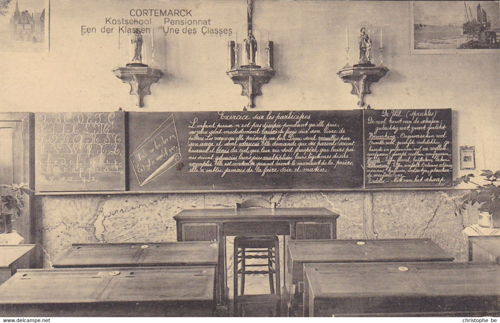 Kortemark, Cortemarck, Kostschool, Landbouwkundige Huishoudschool (pk72331) - Kortemark