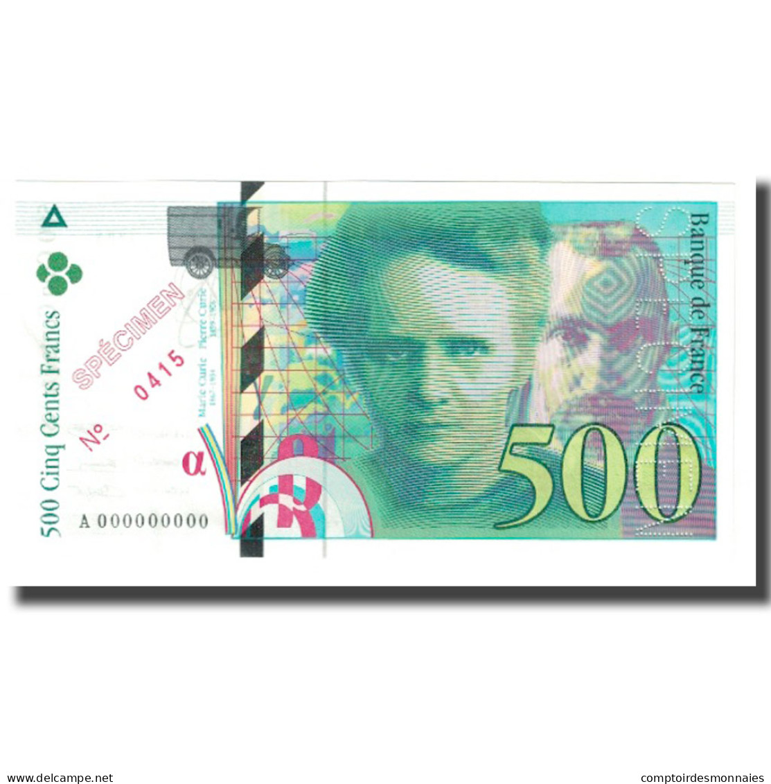 France, 500 Francs, 1994, BRUNEEL, BONARDIN, VIGIER, NEUF, Fayette:76DOCS.00SPN - Fiktive & Specimen