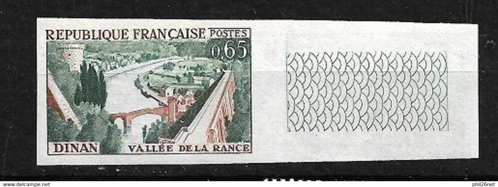 France  N° 1315  Dinan   NON DENTELE Bord De Feuille Neuf *  * TB = MNH VF . - 1961-1970