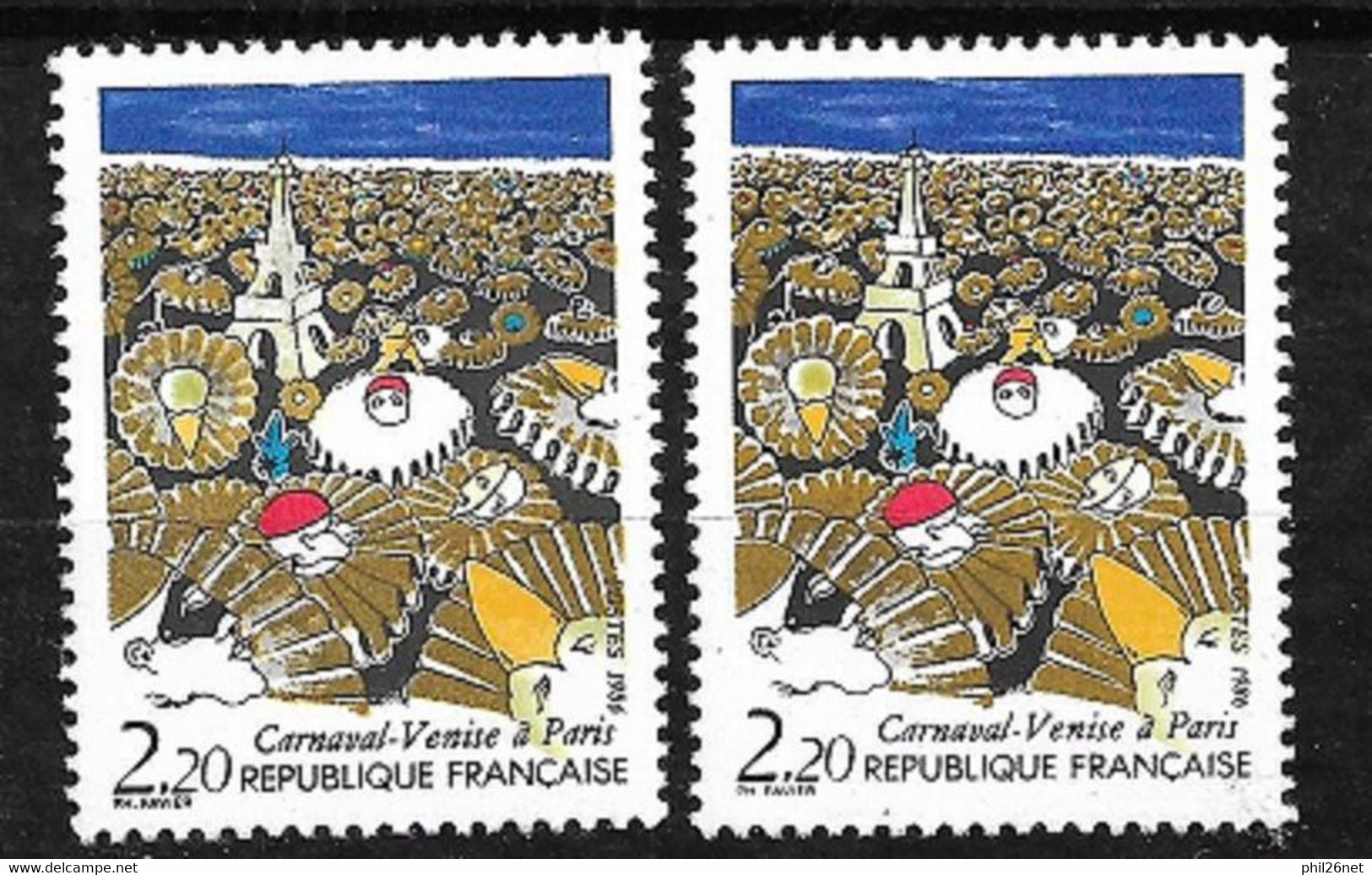 France  N° 2395 Et 2395b    Neufs *  * TB = MNH VF . - Unused Stamps