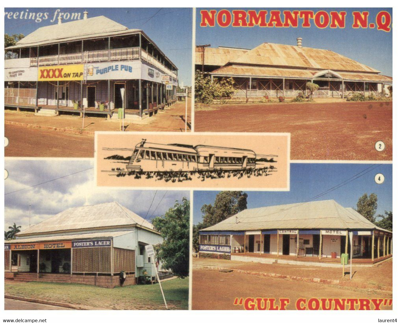 (W11) Australia - QLD - Normanton (with Stamp) 18-191 Posrted In 1987 - Far North Queensland