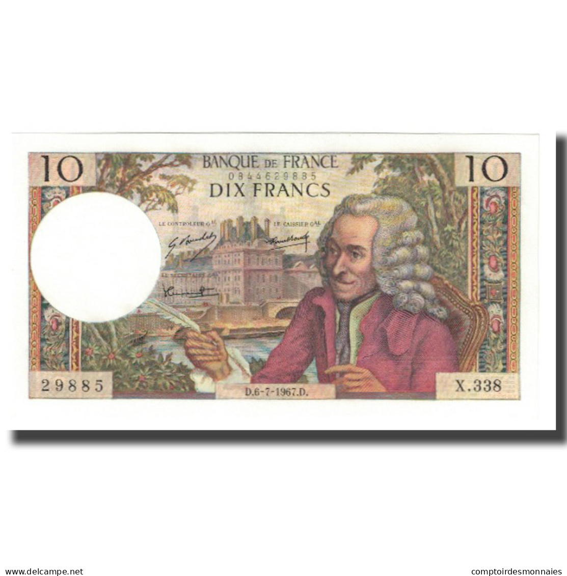 France, 10 Francs, 1967, R.Tondu-G.Bouchet-H.Morant, 1967-07-06, NEUF - 10 F 1963-1973 ''Voltaire''