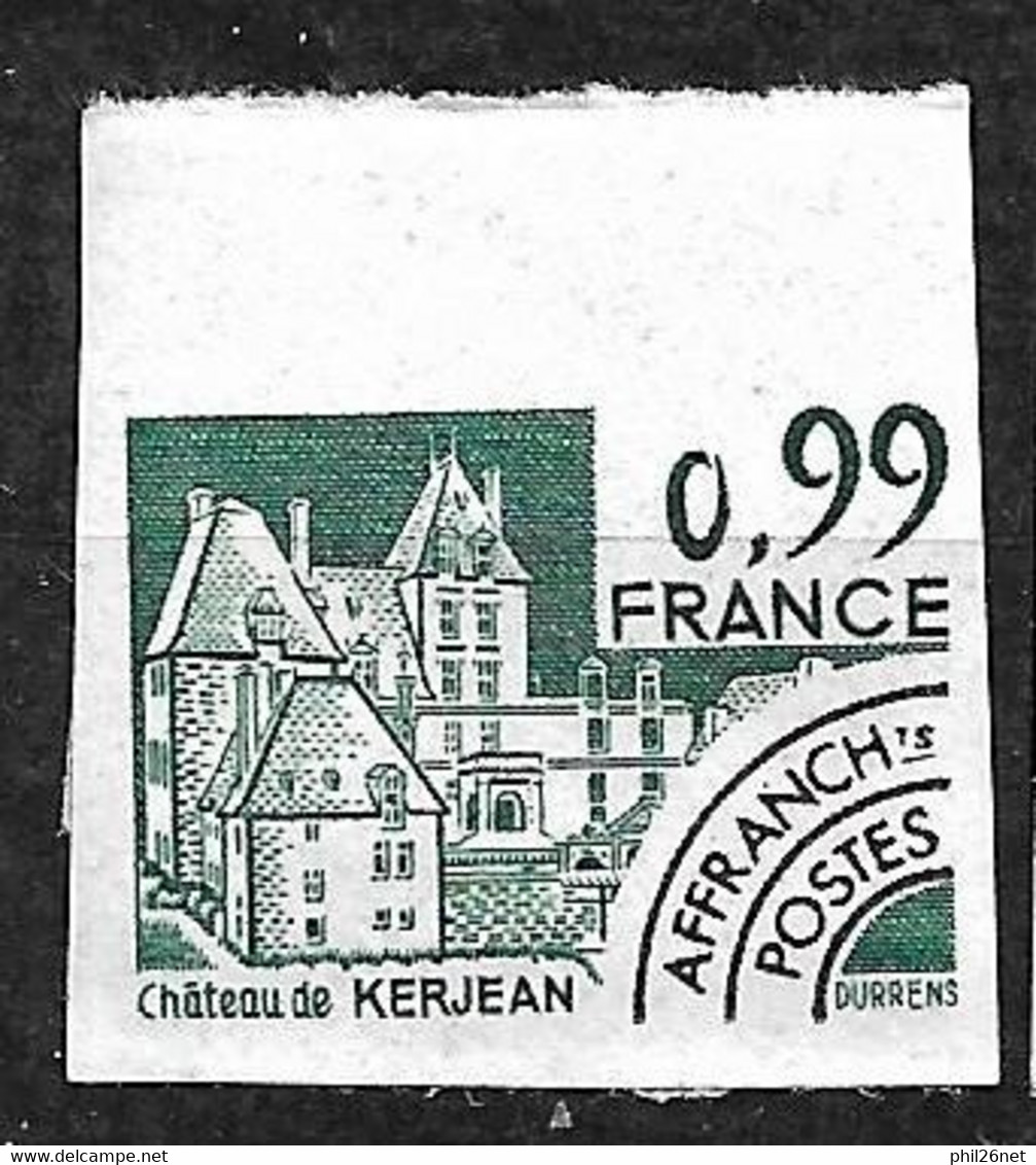 France  Non Dentelé  Préoblitéré N° 167 Château De Kerjean   Neuf  * (* ) B/TB   LE MOINS CHER DU SITE, - 1981-1990