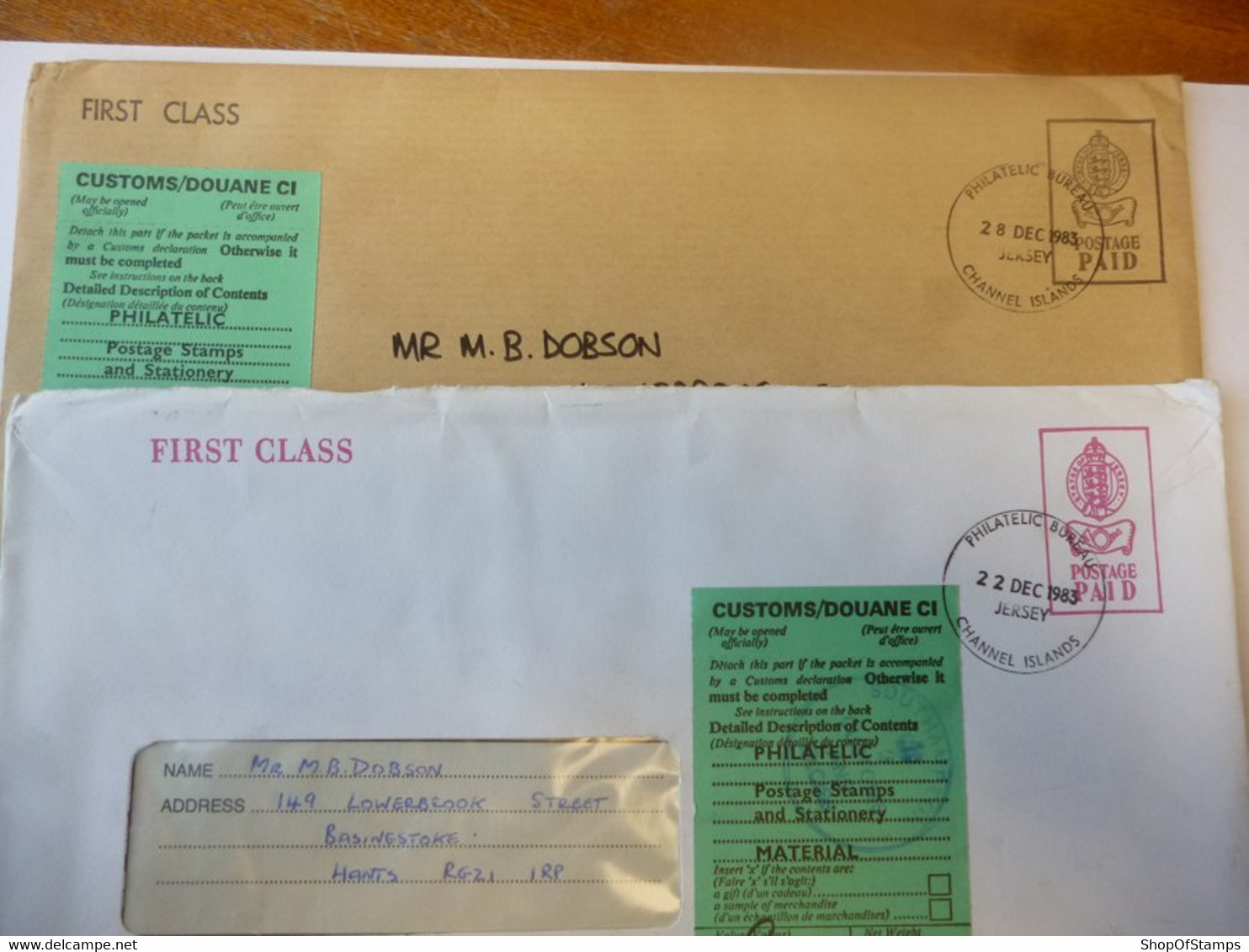 CHANNEL ISLAND POSTAL COVERS [2] - Unclassified