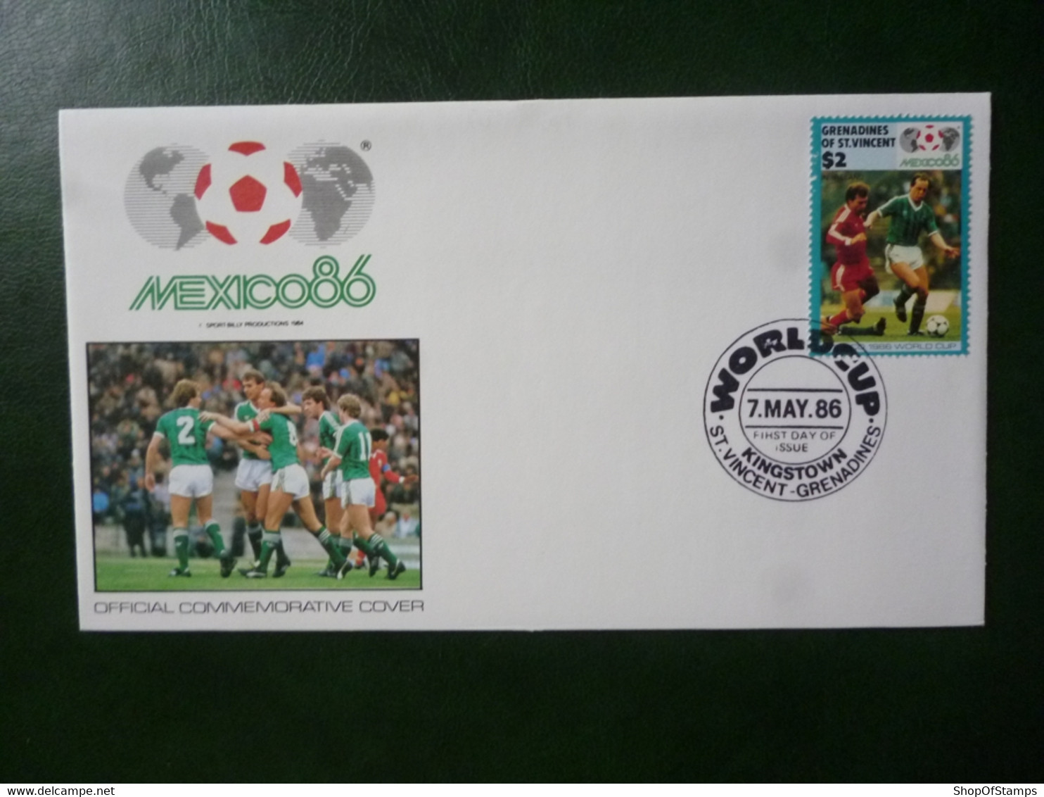 GRENADINES OF ST VINCENT 1986 MEXICO FOOTBALL WORLD CUP FDC COVER With STAMPS - Ploufragan
