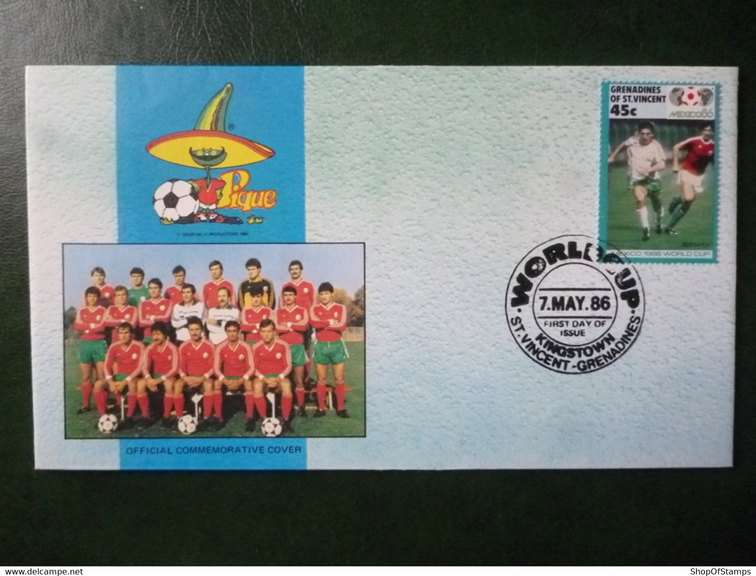 GRENADINES OF ST VINCENT 1986 MEXICO FOOTBALL WORLD CUP FDC COVER With STAMPS - Ploufragan