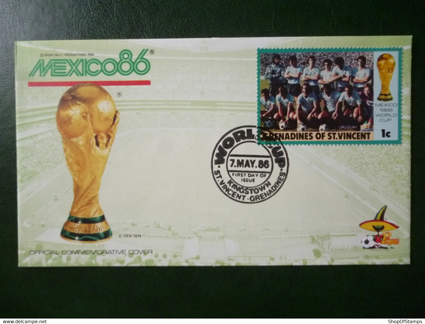 GRENADINES OF ST VINCENT 1986 MEXICO FOOTBALL WORLD CUP FDC COVER With STAMPS - Ploufragan