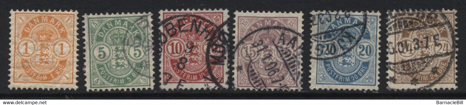 Denmark (11) 1882 Coat Of Arms Set. - Other & Unclassified