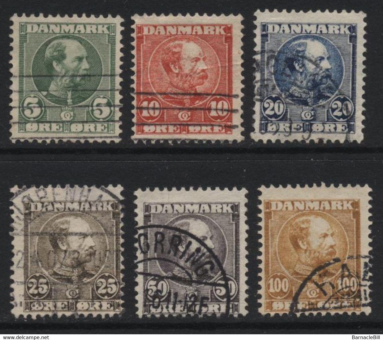 Denmark (12) 1904 Christian IX Set. Used - Sonstige & Ohne Zuordnung