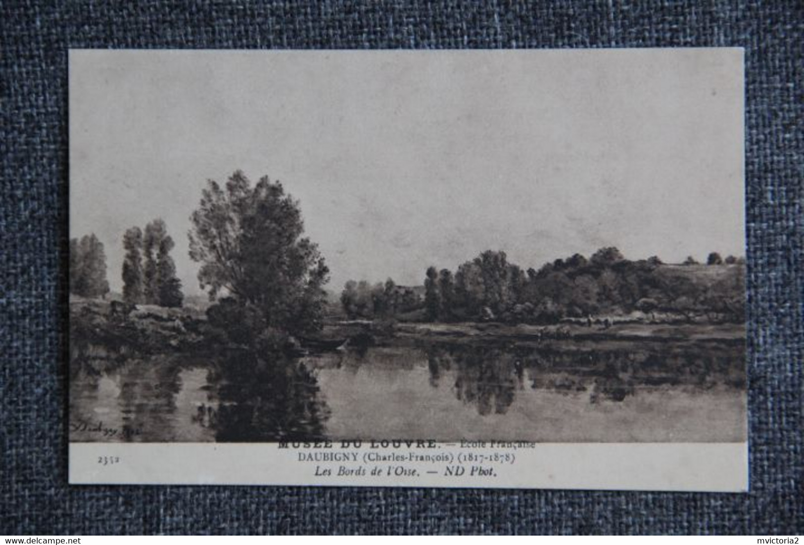 DAUBIGNY : Les Bords De L'OISE. - Malerei & Gemälde