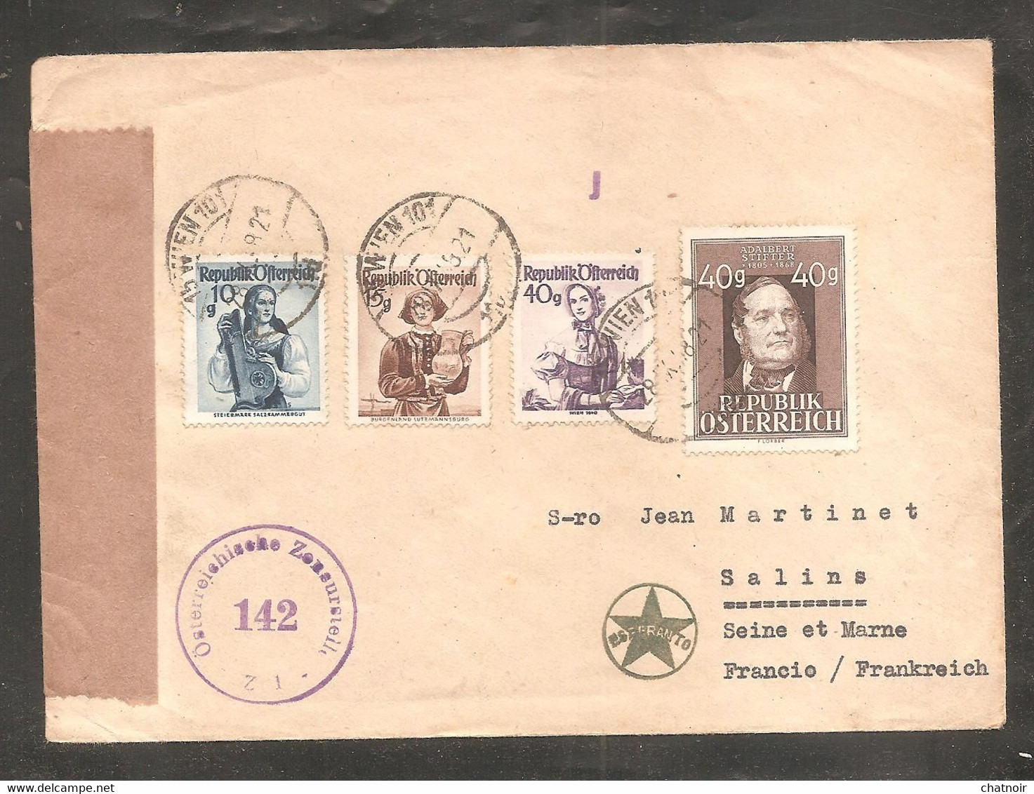 Enveloppe   Oblit   WIEN  + Esperanto  1948 - Esperánto