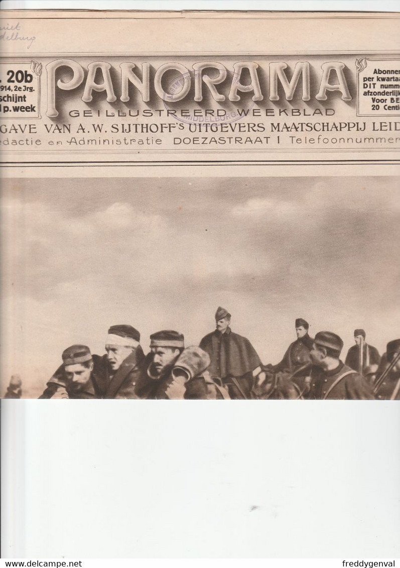 PANORAMA REVUE DE 8 PAGES PLIEE EN DEUX UMNERO 20 B 11 NOVEMBRE 1914 - Guerre 1914-18