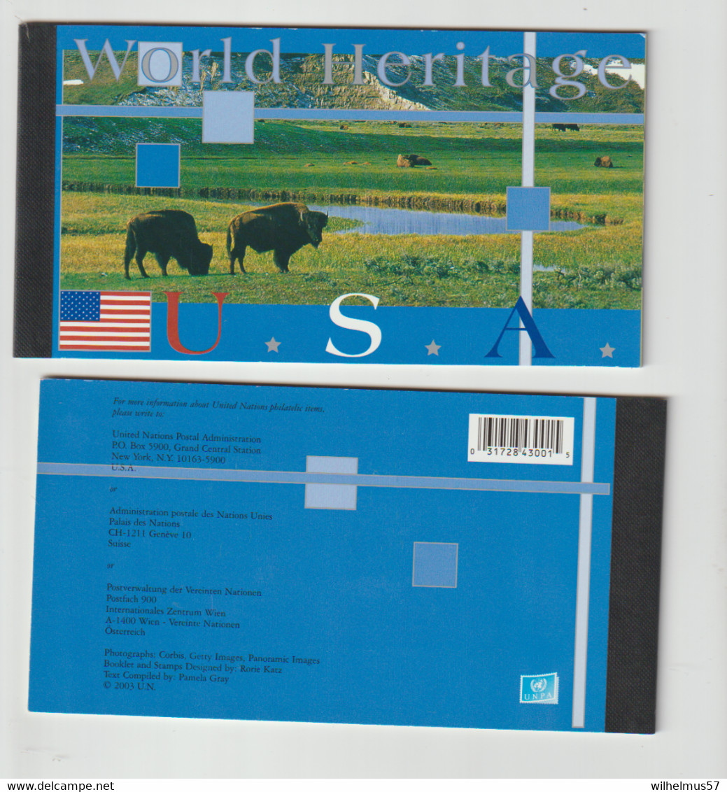 (D256) UNO New York Booklet  USA World Heritage MNH - Cuadernillos