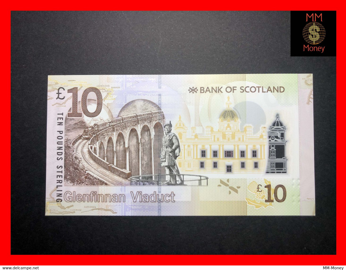 SCOTLAND 10 £   1.6.2016  P. 131  Bank Of Scotland  Polymer  UNC - 10 Ponden