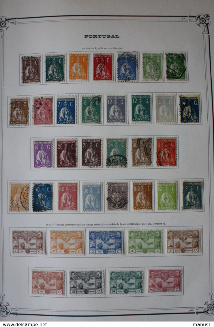 Collection Portugal 1853 - 1981 TB très complète obl/*/** à 7% cote minimum 14000€ - Envoi MR offert