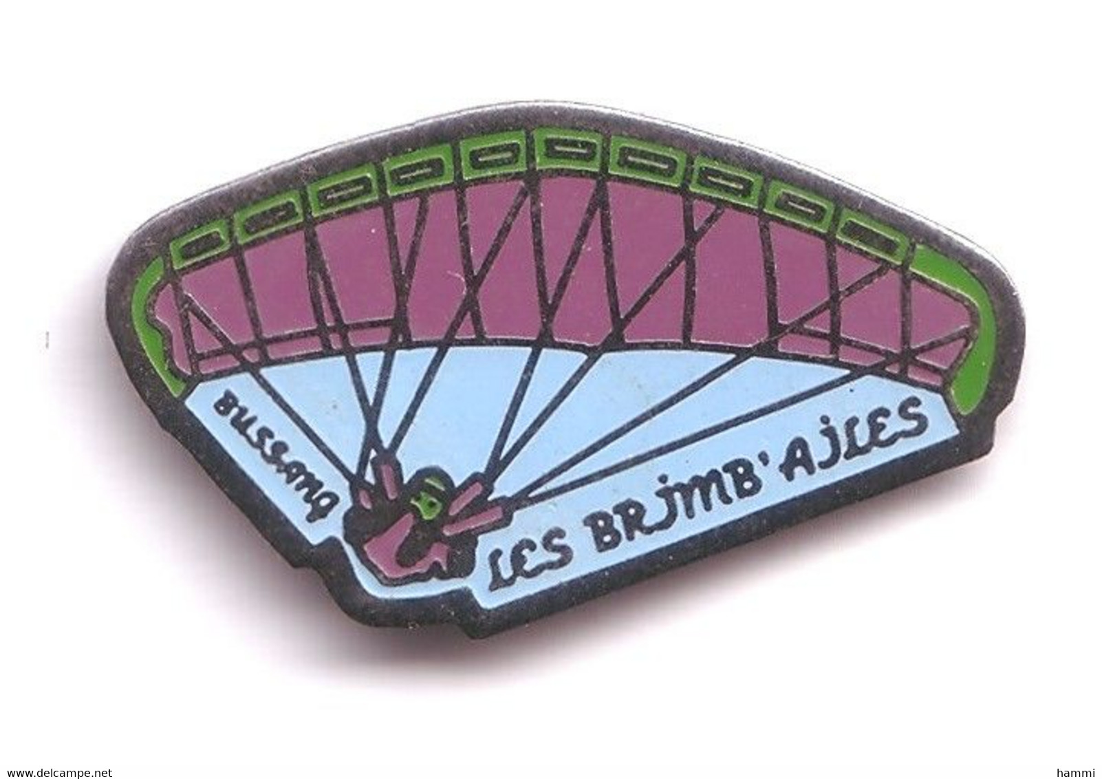 E34 Pin's PARACHUTE PARAPENTE BUSSANG Vosges LES BRIMB AILES Achat Immédiat - Paracadutismo