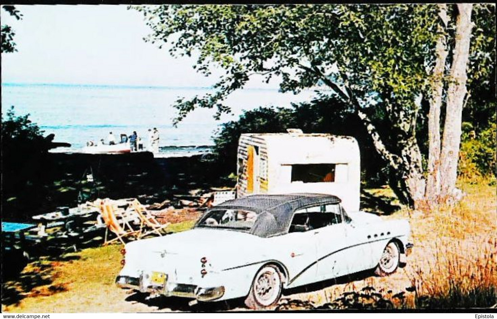 ► BUICK Camping Caravaning 1964 - Olympic Peninsula Crescent Agate Beach - Port Angeles Wash. (Litho.U.S.A) - Sonstige & Ohne Zuordnung