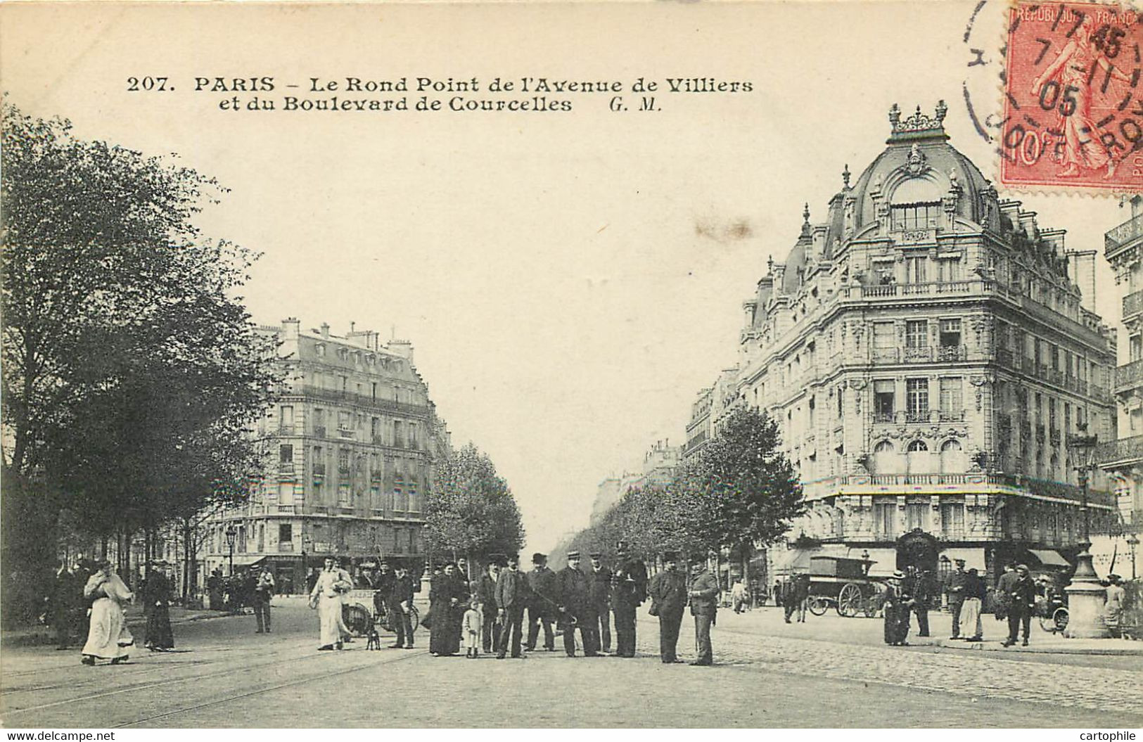 75017 - PARIS - Le Rond-Point De L'Avenue De Villiers Et Du Boulevard De Courcelles - Arrondissement: 17