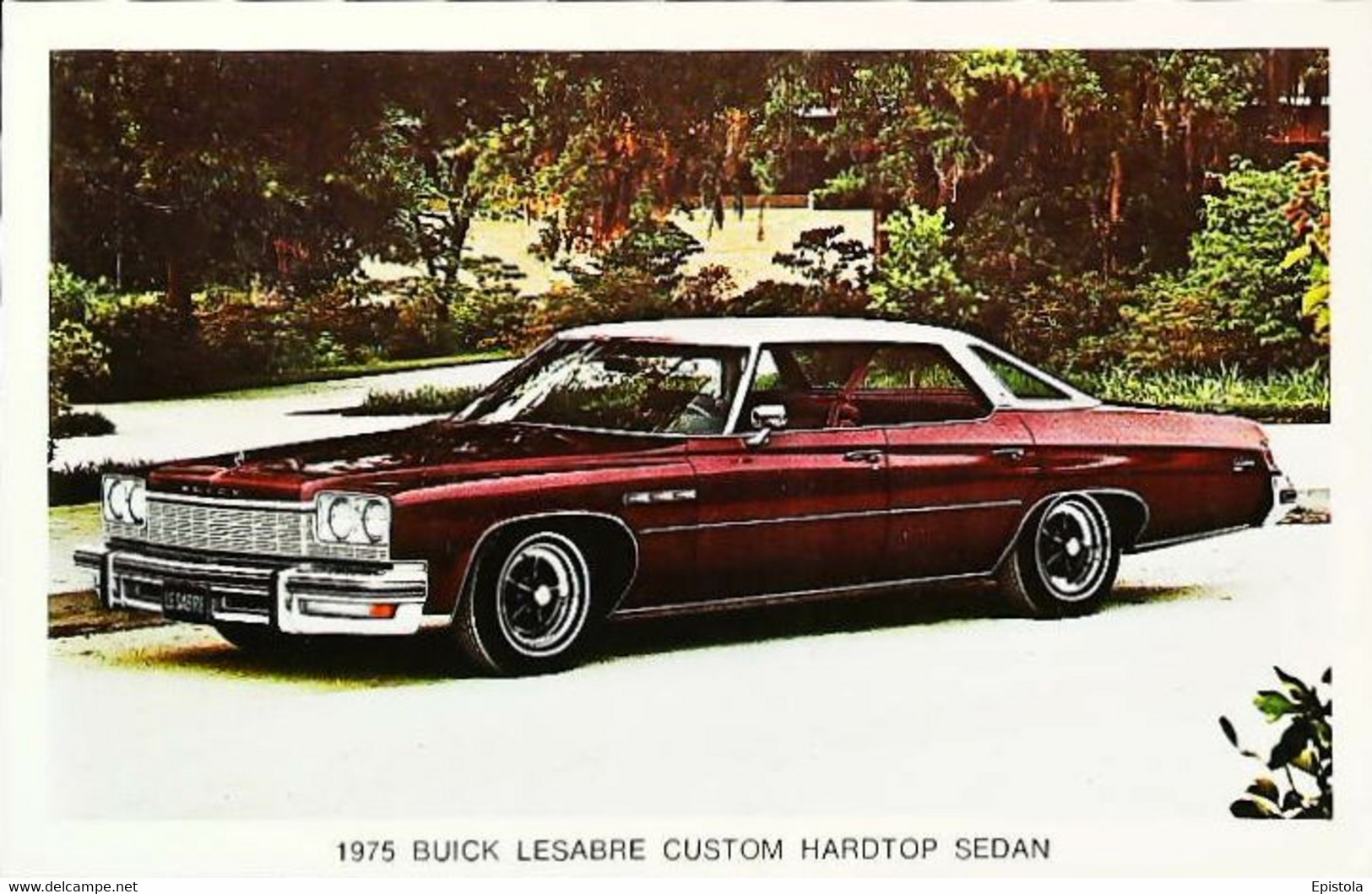 ► BUICK LeSabre Custom Hardtop Sedan 1975 - Automobile DAVE CROSS MOTORS Lee's Summit Miss.   (Litho.U.S.A) - American Roadside