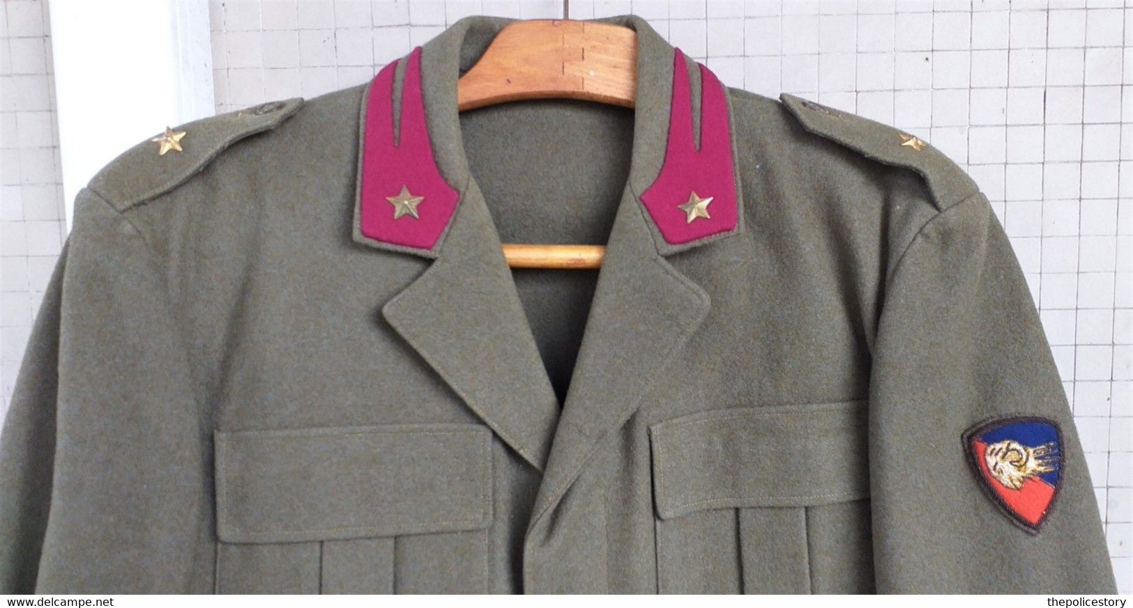 Giacchino Da Ufficiale Bersaglieri E.I. Anni '50/60 Divisione Ariete Eccellente - Uniformes