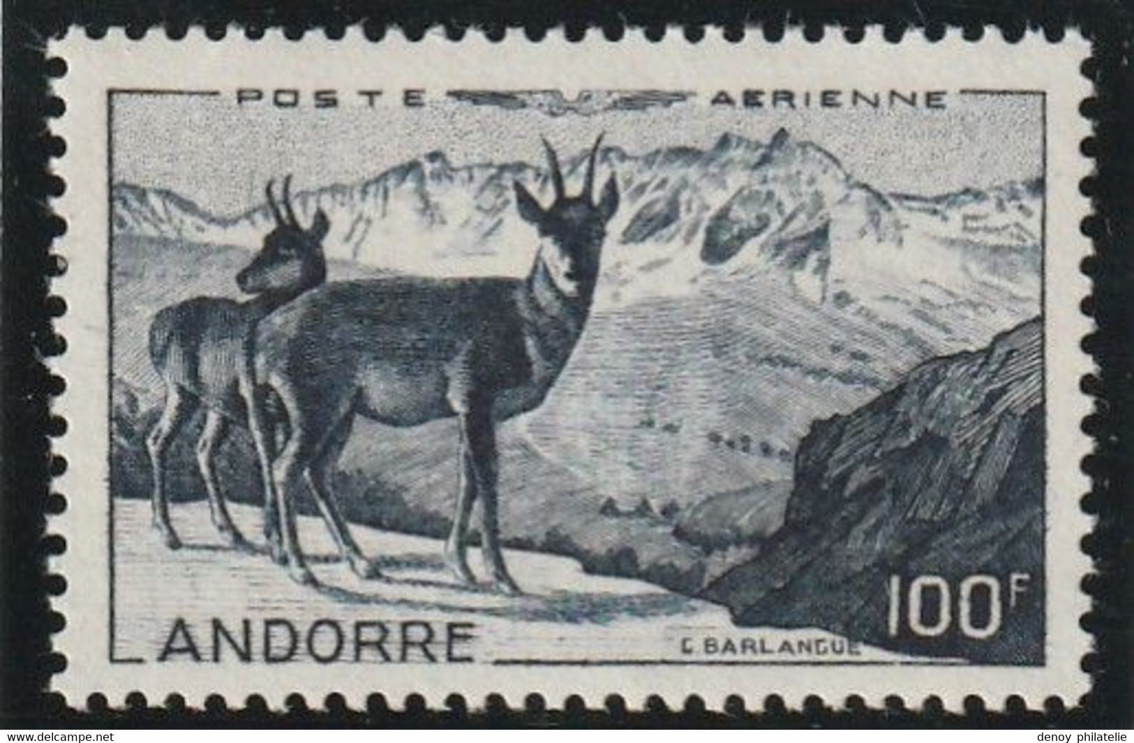 Andorre Poste Aérienne N° 1 Sans Charniére ** - Airmail