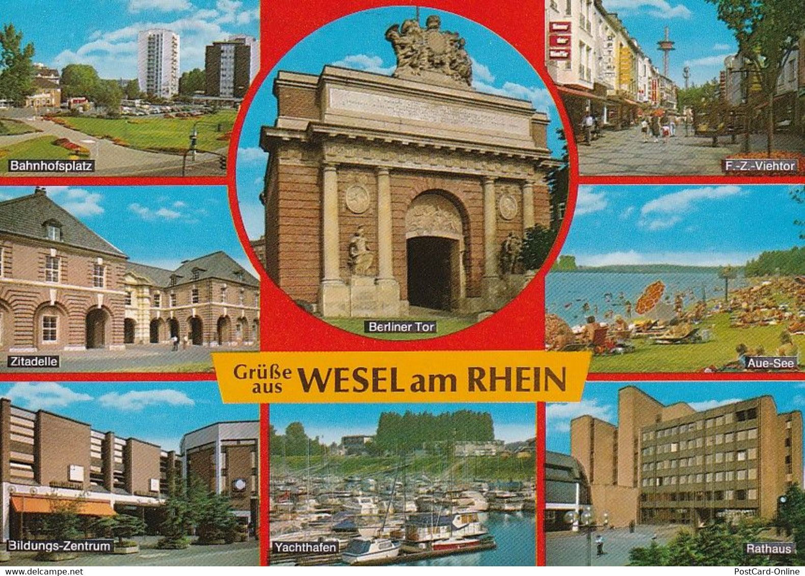 13 - Deutschland - Wesel Am Rhein , Zitadelle , Yachthafen , Aue-See - Gelaufen 1985 - Wesel