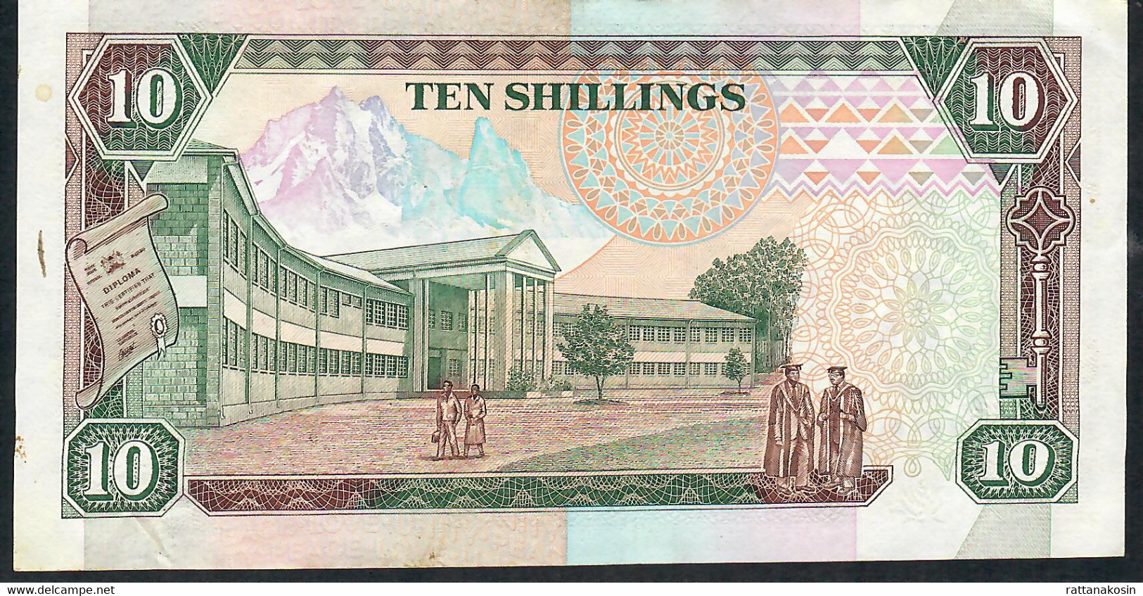 KENYA P24e 10 SHILLINGS 1993  #AZ         XF-AU - Kenya