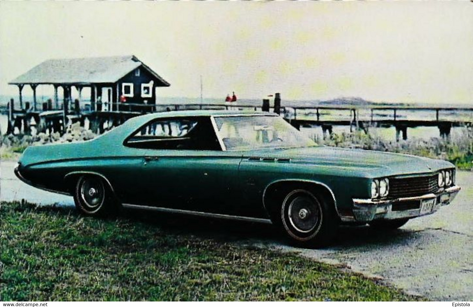 ► BUICK LeSabre Custom Sport Coupe 1971 - Publicté Automobile Américaine (Litho.U.S.A) - Roadside - American Roadside
