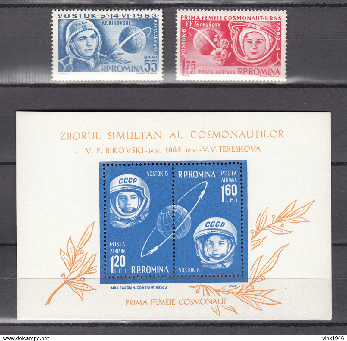Romania 1963,2V+block,space,aerospace,ruimtevaart,luft Und Raumfahrt,de L'aérospatiale,MNH/Postfris(L3541) - Amérique Du Nord