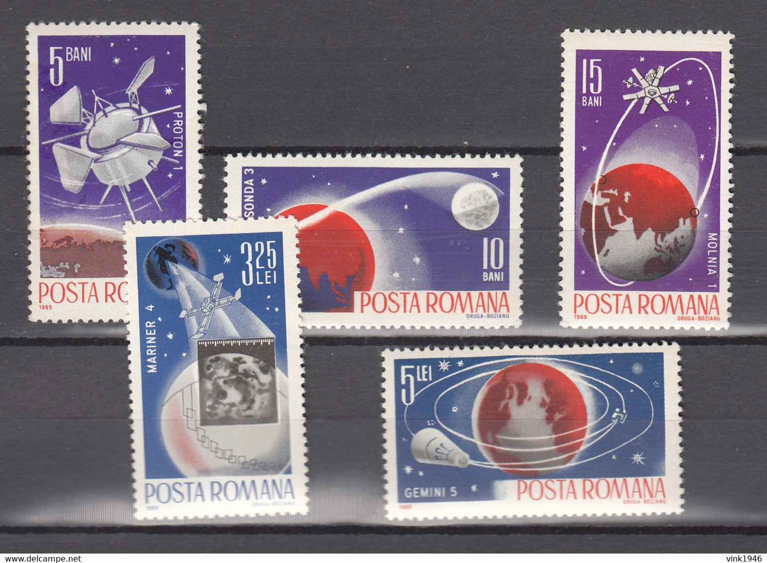 Romania 1965,5V,space,aerospace,ruimtevaart,luft Und Raumfahrt,de L'aérospatiale,MNH/Postfris(A3926) - Amérique Du Nord