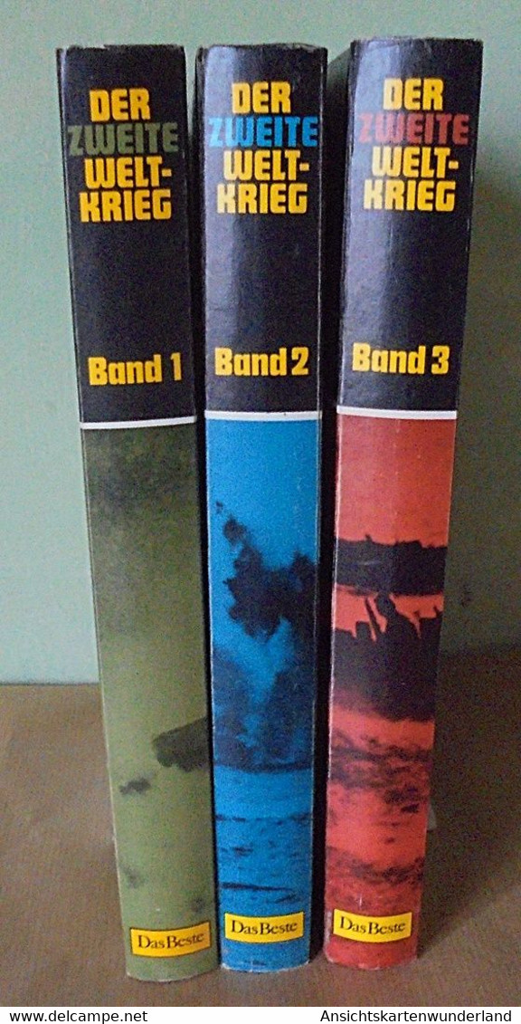 Der Zweite Weltkrieg Von München Bis Moskau / Von Pearl Harbor Bis Stalingrad / Von El-Alamein Bis Hiroshima Band 1-3 - Allemand