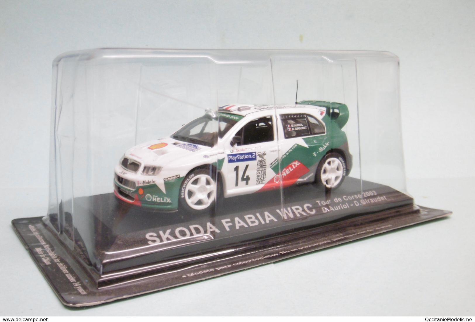 Altaya / Ixo - SKODA FABIA WRC Tour De Corse 2003 D. Auriol - D. Giraudet Neuf 1/43 - Rallye